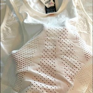 PINK VS seamless feather weight tank size XS White